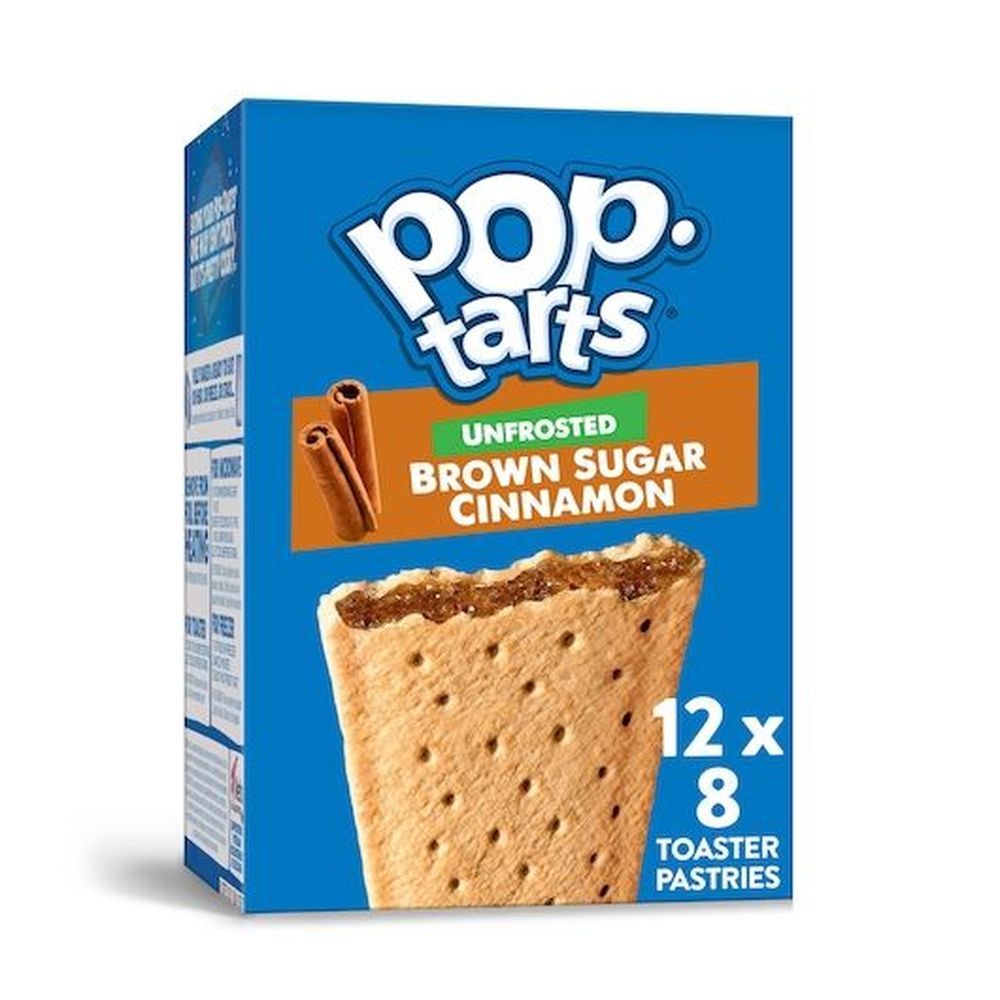 Kellogg's Pop Tarts Unfrosted Brown Sugar Cinnamon Toaster Pastry, 13.5 Ounce -- 12 Per Case