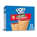 Kelloggs Pop Tarts Unfrosted Strawberry Toaster Pastry, 20.3 Ounce -- 12 per case