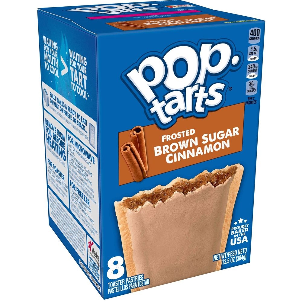 Kelloggs Pop-Tarts Frosted Brown Sugar Cinnamon Toaster Pastries, 13.5 Ounce -- 12 per case