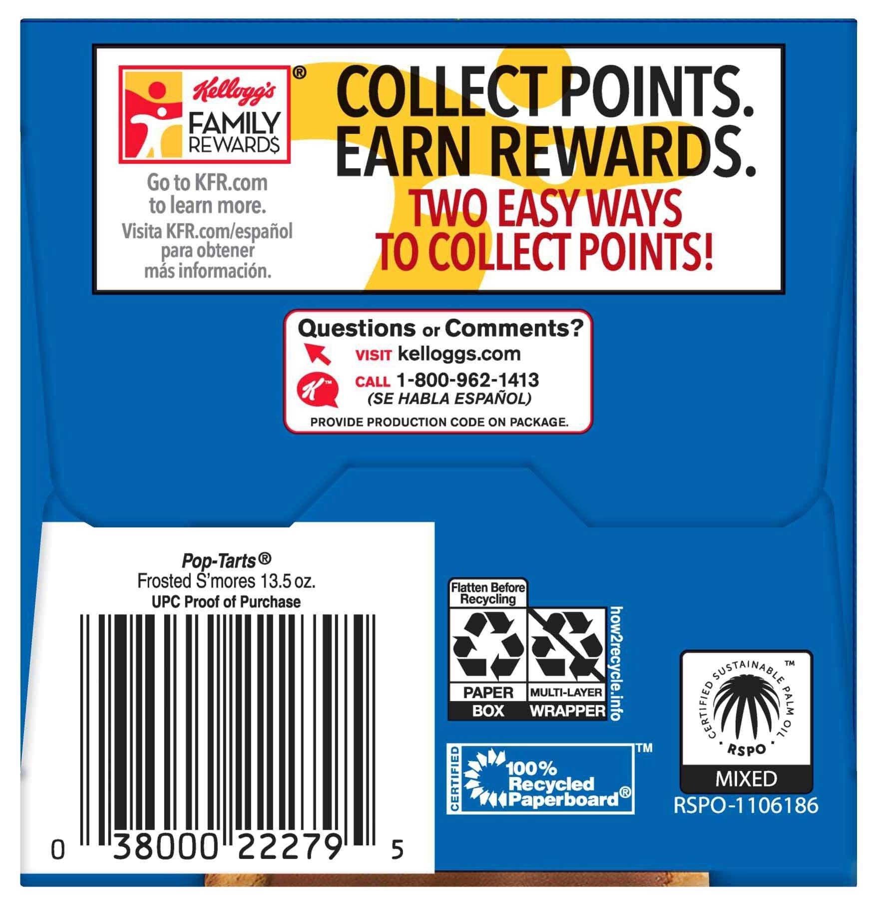 Kelloggs Pop-Tarts Frosted Smores Toaster Pastries, 13.5 Ounce -- 12 per case