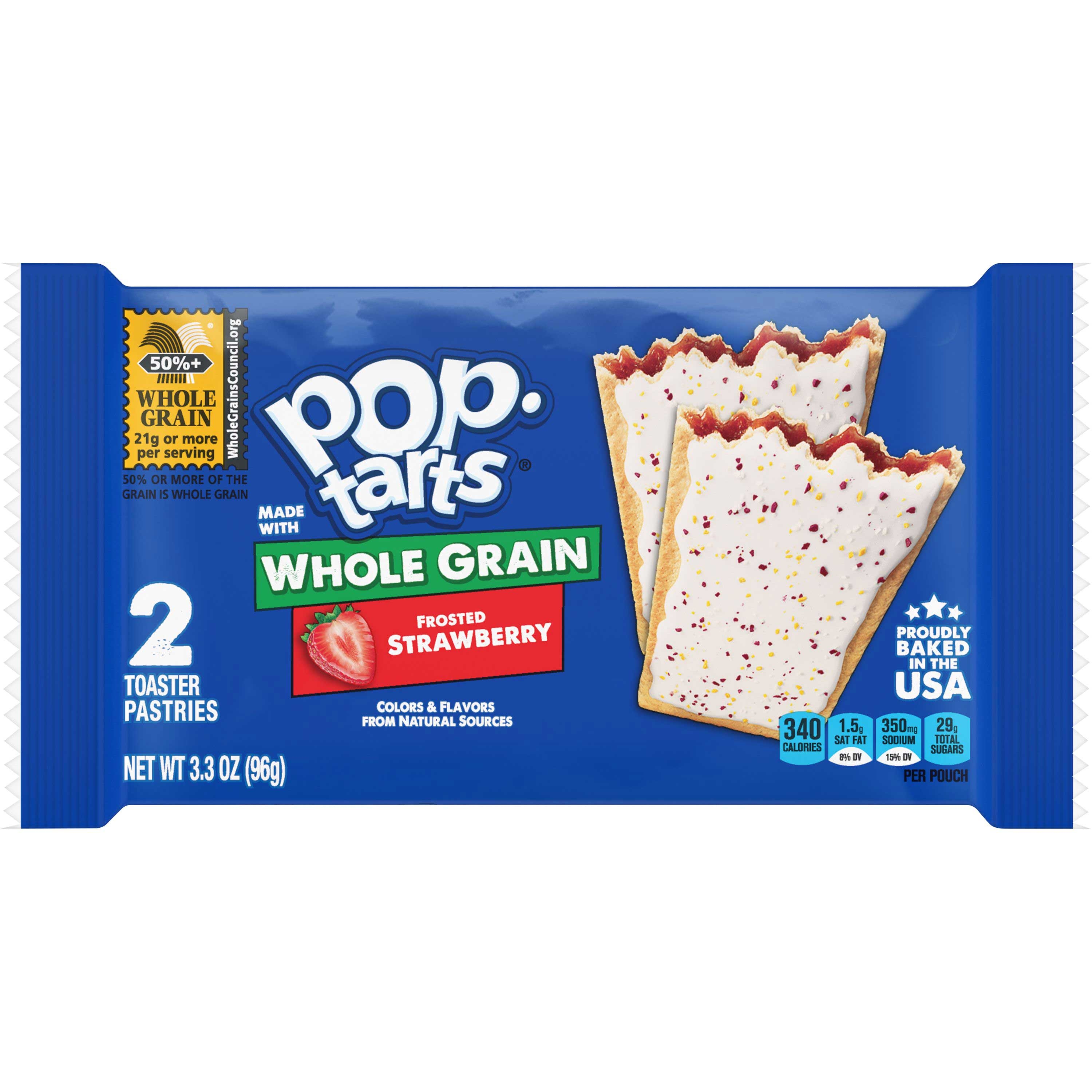 Pop Tarts Frosted Strawberry Toaster Pastry, 3.52 Ounce -- 72 per case.
