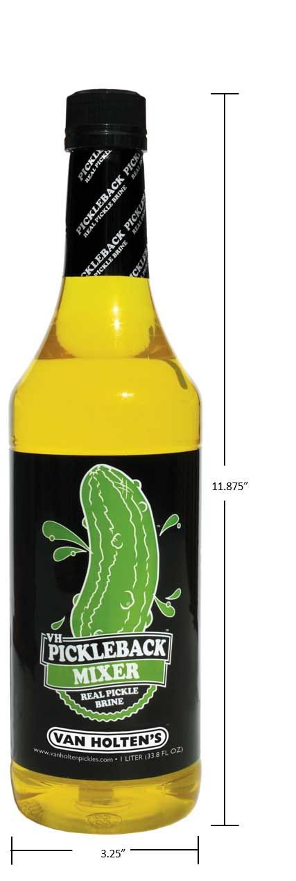 Van Holten's Pickleback Mixer, 33.8 Fluid Ounce -- 6 Per Case