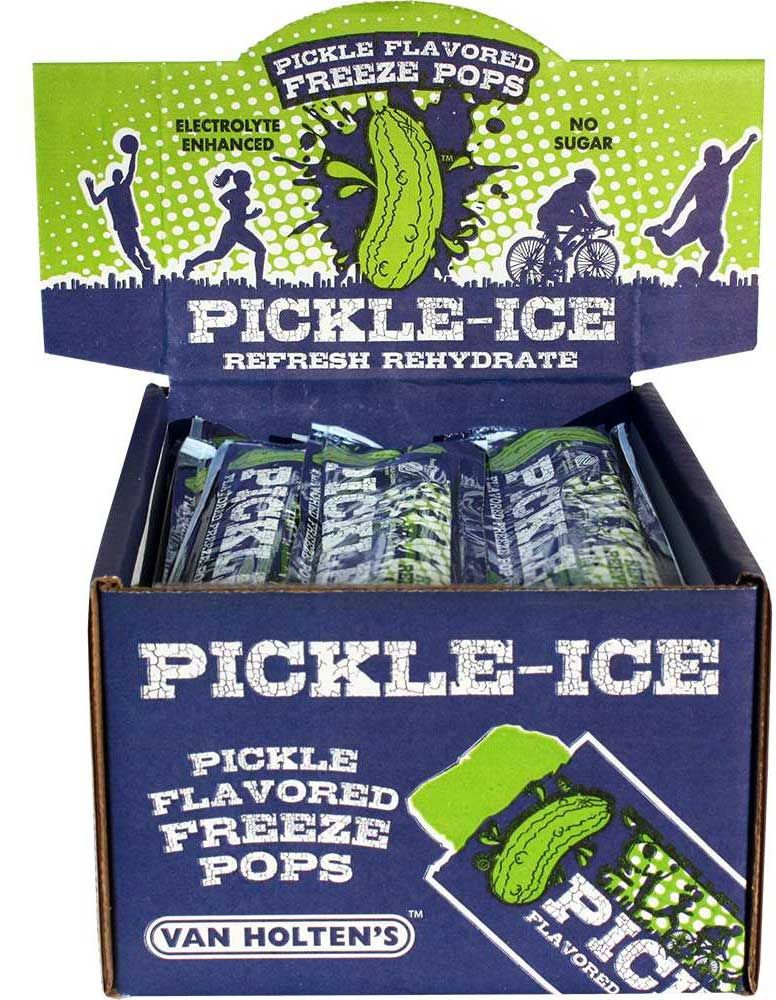 Van Holten's Pickle Ice Flavored Freeze Pop With Added Electrolytes -- 24 Per Case