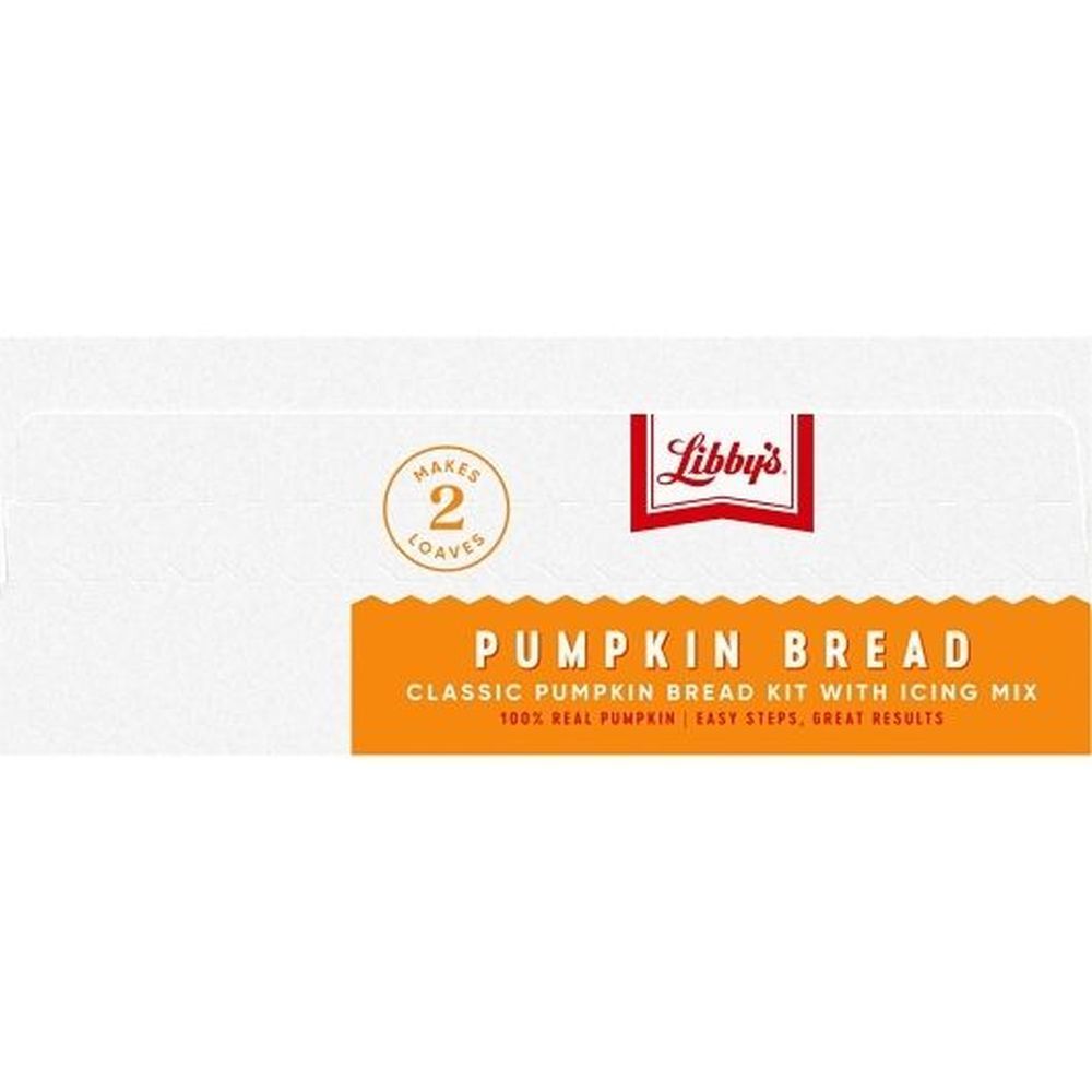 Libby's Pumpkin Bread Kit With Icing Mix, 57.75 Ounce -- 6 Per Case