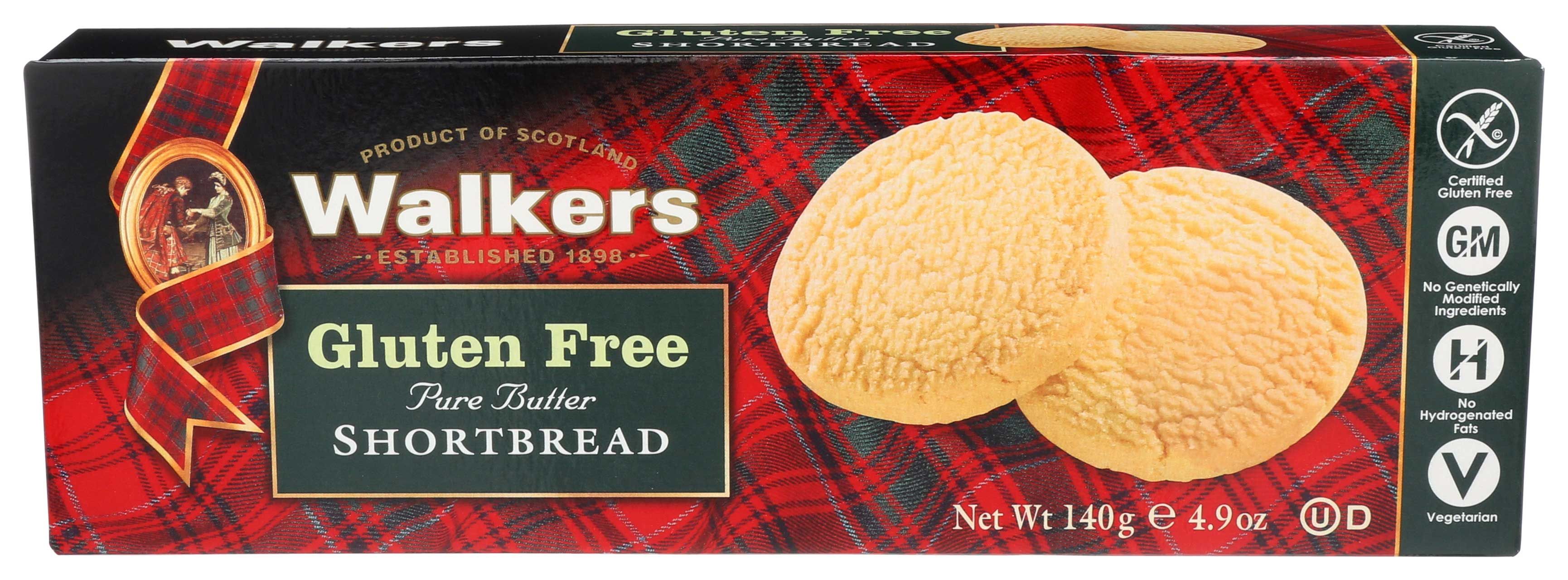 Walkers Gluten Free Shortbread Round Cookie, 4.9 Ounce -- 6 Per Case