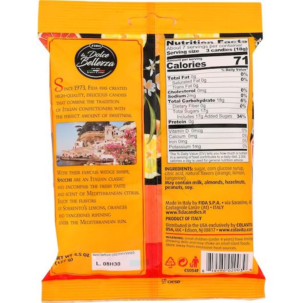 Fida Hard Candy - Shipper, 4.5 Ounce -- 48 per case