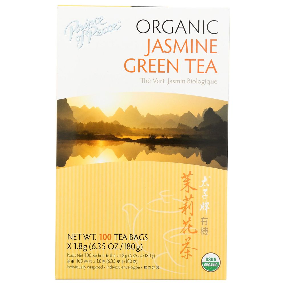 Prince Of Peace Organic Jasmine Green Tea, 100 tea bags