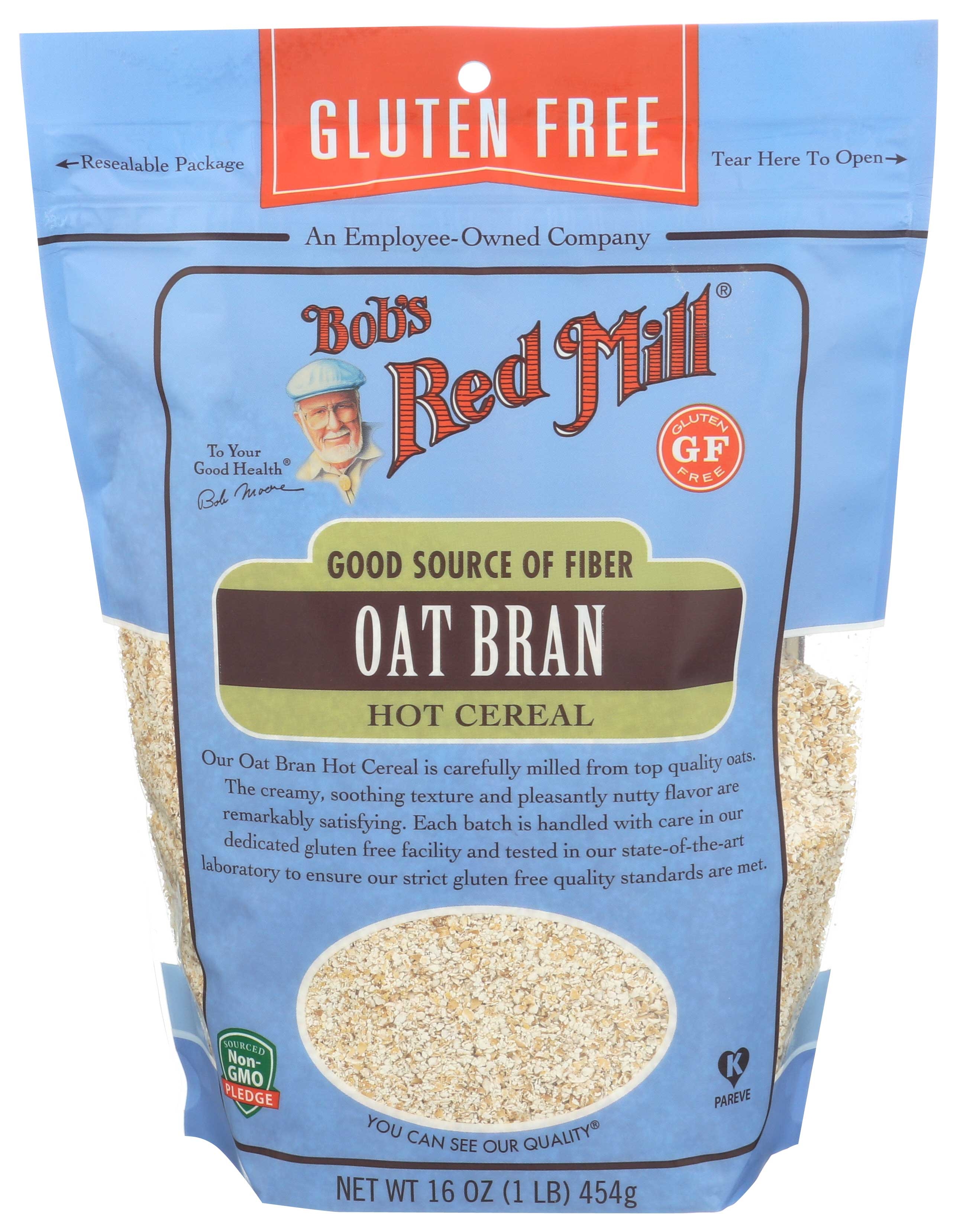 Bobs Red Mill Gluten Free Oat Bran Hot Cereal, 16 Ounce -- 4 per case