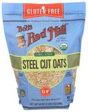Bobs Red Mill Gluten Free Organic Steel Cut Oats, 24 Ounce -- 4 per case