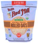Bobs Red Mill Gluten Free Organic Extra Thick Rolled Oats, 32 Ounce -- 4 per case