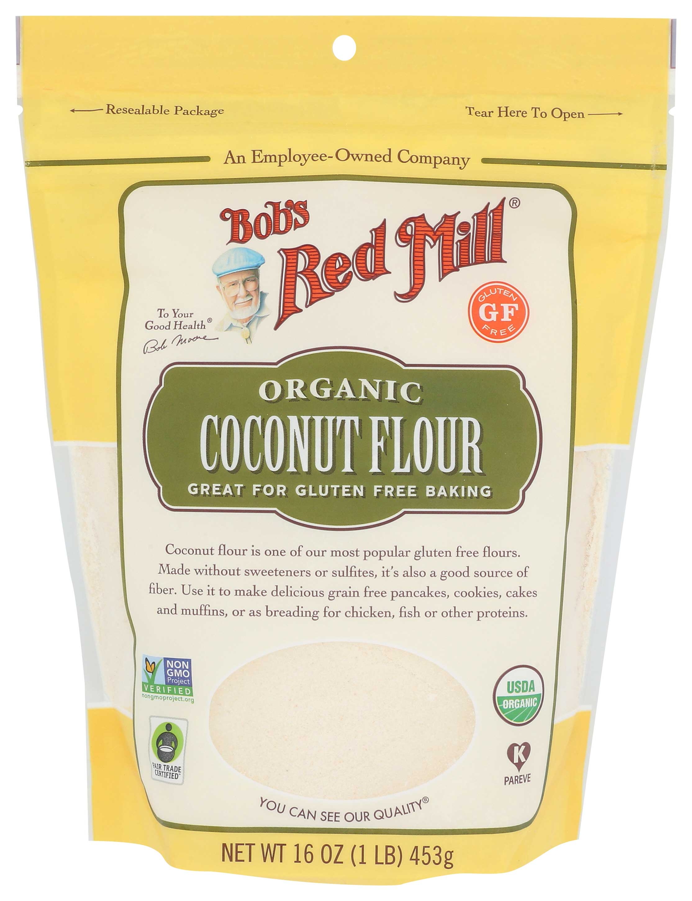 Bobs Red Mill Organic Coconut Flour, 16 Ounce -- 4 per case
