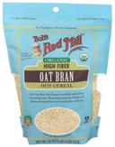 Bobs Red Mill Organic High Fiber Oat Bran Hot Cereal, 18 Ounce -- 4 per case