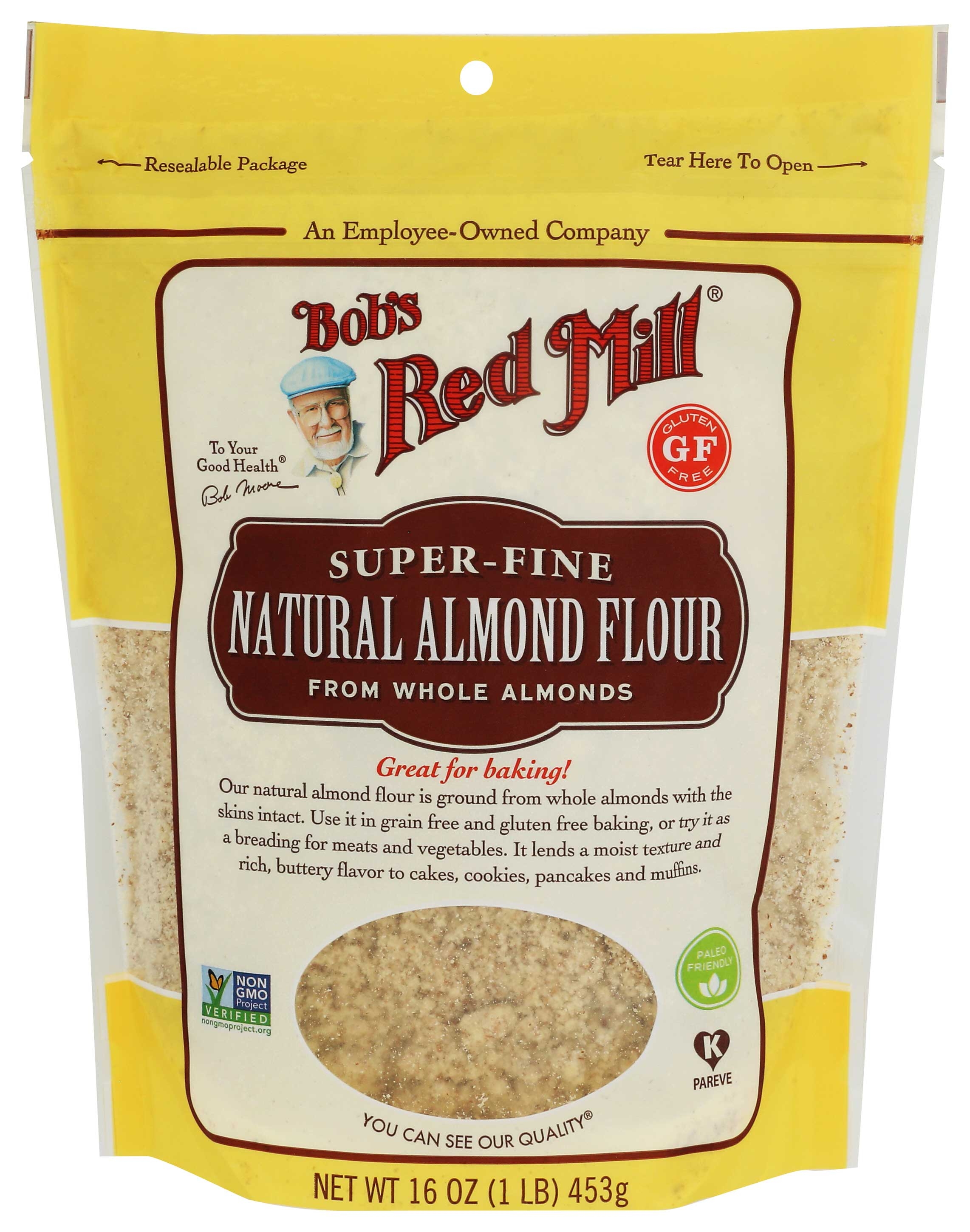 Bobs Red Mill Natural Almond Flour, 16 Ounce -- 4 per case