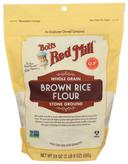 Bobs Red Mill Whole Grain Stone Ground Brown Rice Flour, 24 Ounce -- 4 per case