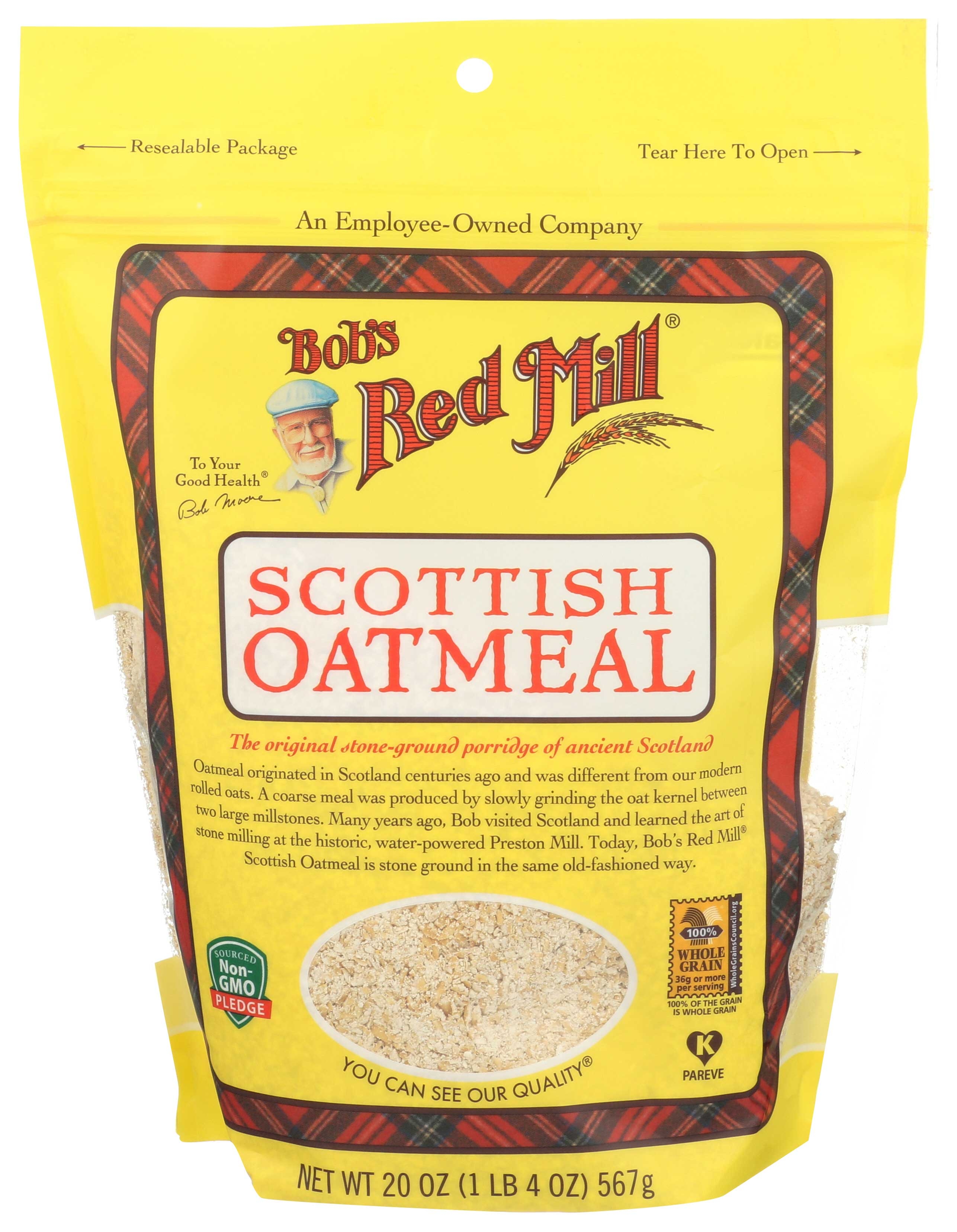 Bobs Red Mill Scottish Oatmeal, 20 Ounce -- 4 per case