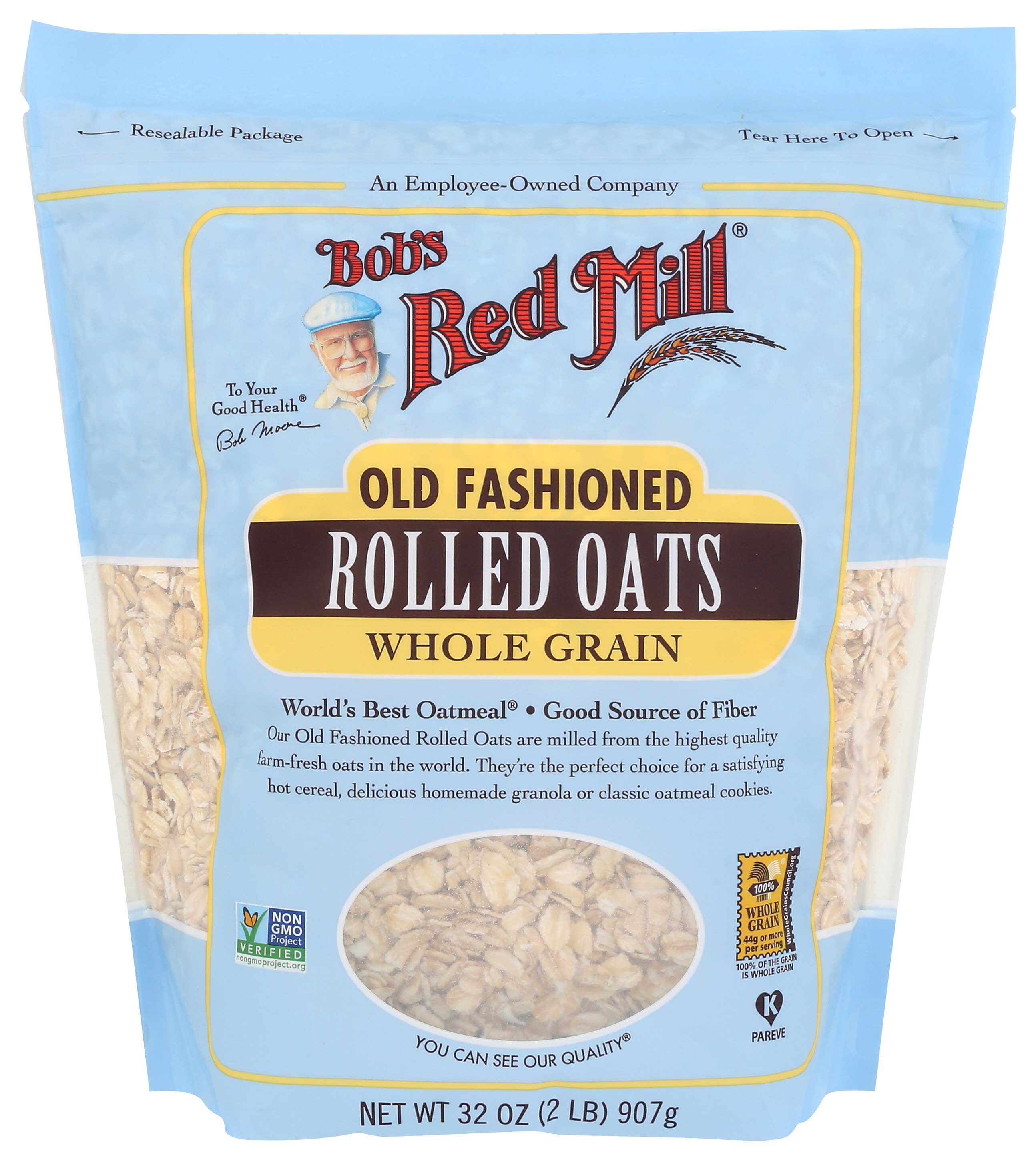 Bobs Red Mill Old Fashioned Rolled Oats, 32 Ounce -- 4 per case