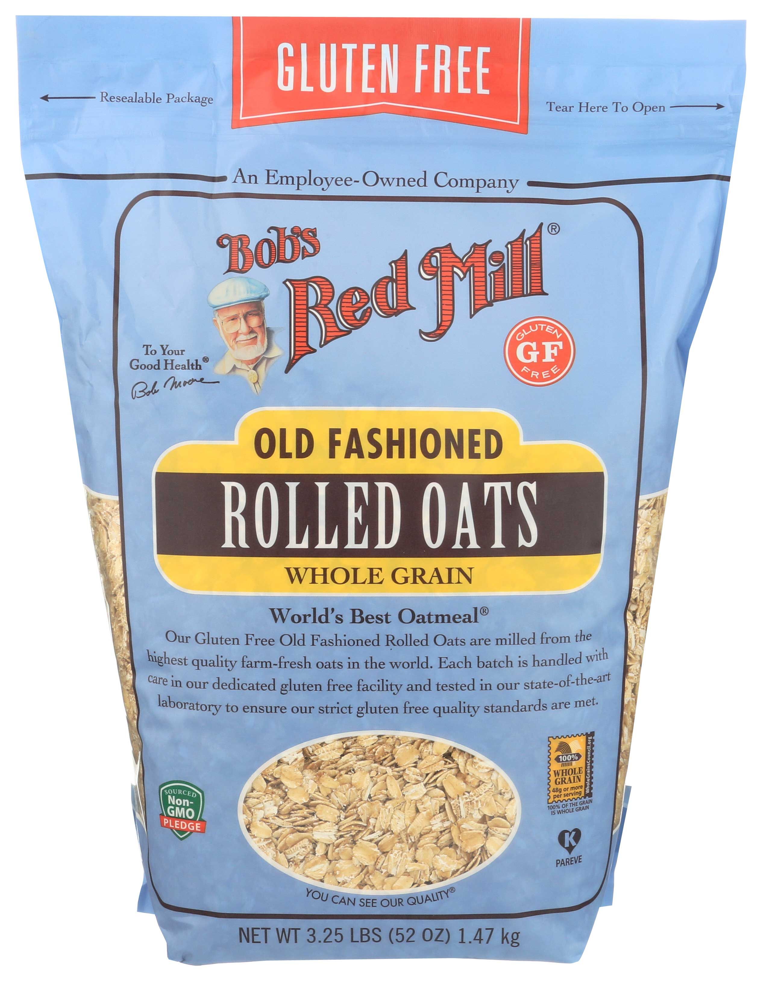 Bob's Red Mill Gluten Free Old Fashioned Rolled Oats, 52 Ounce -- 4 Per Case