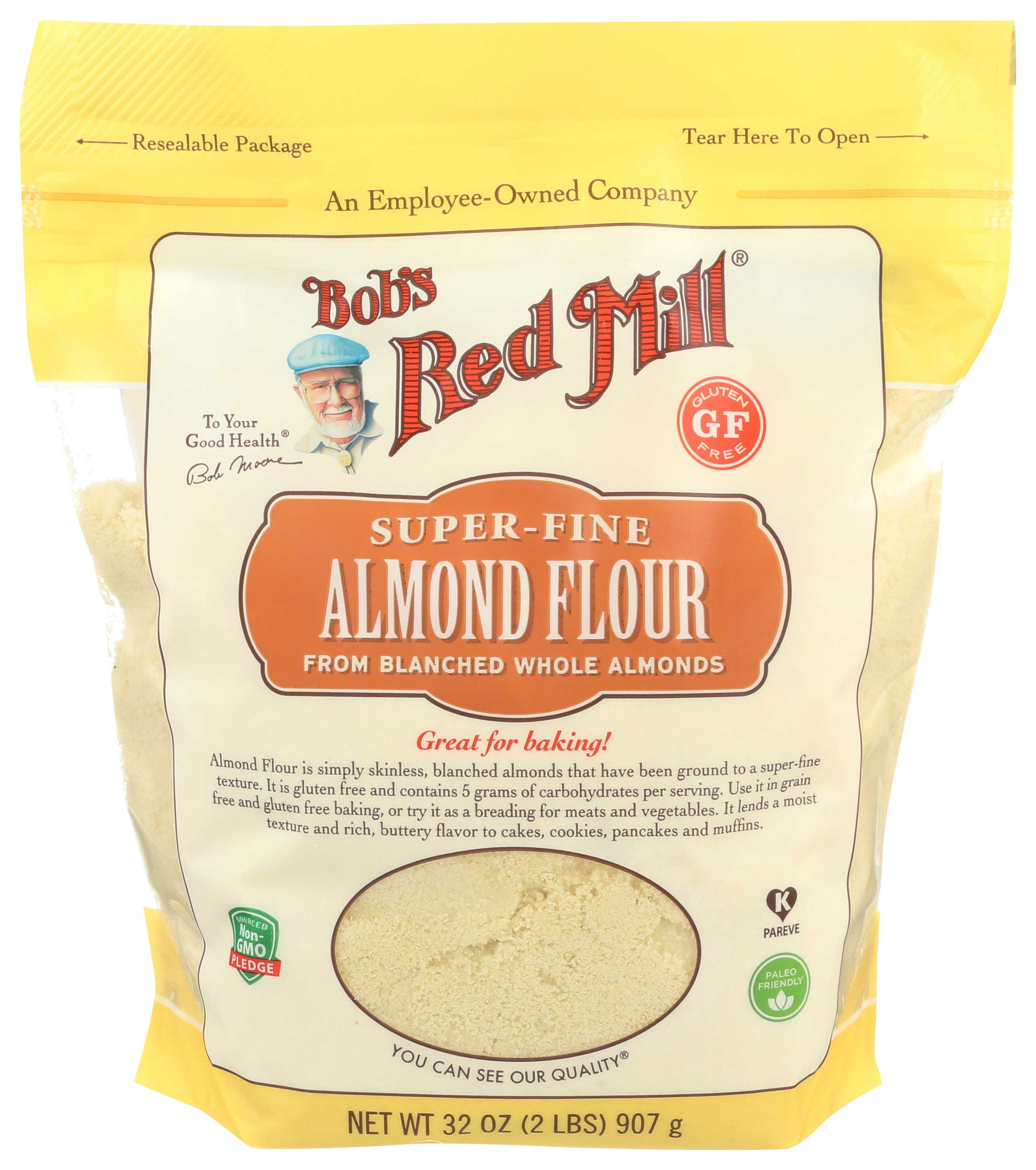 Bobs Red Mill Blanched Whole Almond Flour, 32 Ounce -- 4 per case
