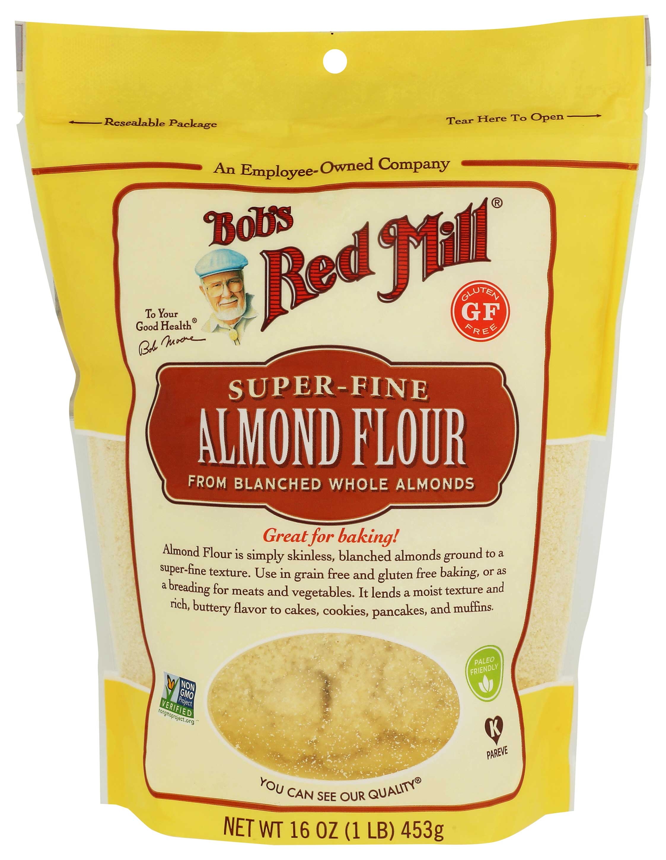 Bobs Red Mill Blanched Whole Almond Flour, 16 Ounce -- 4 per case