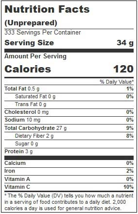 Bobs Red Mill Potato Flour, 25 Pound