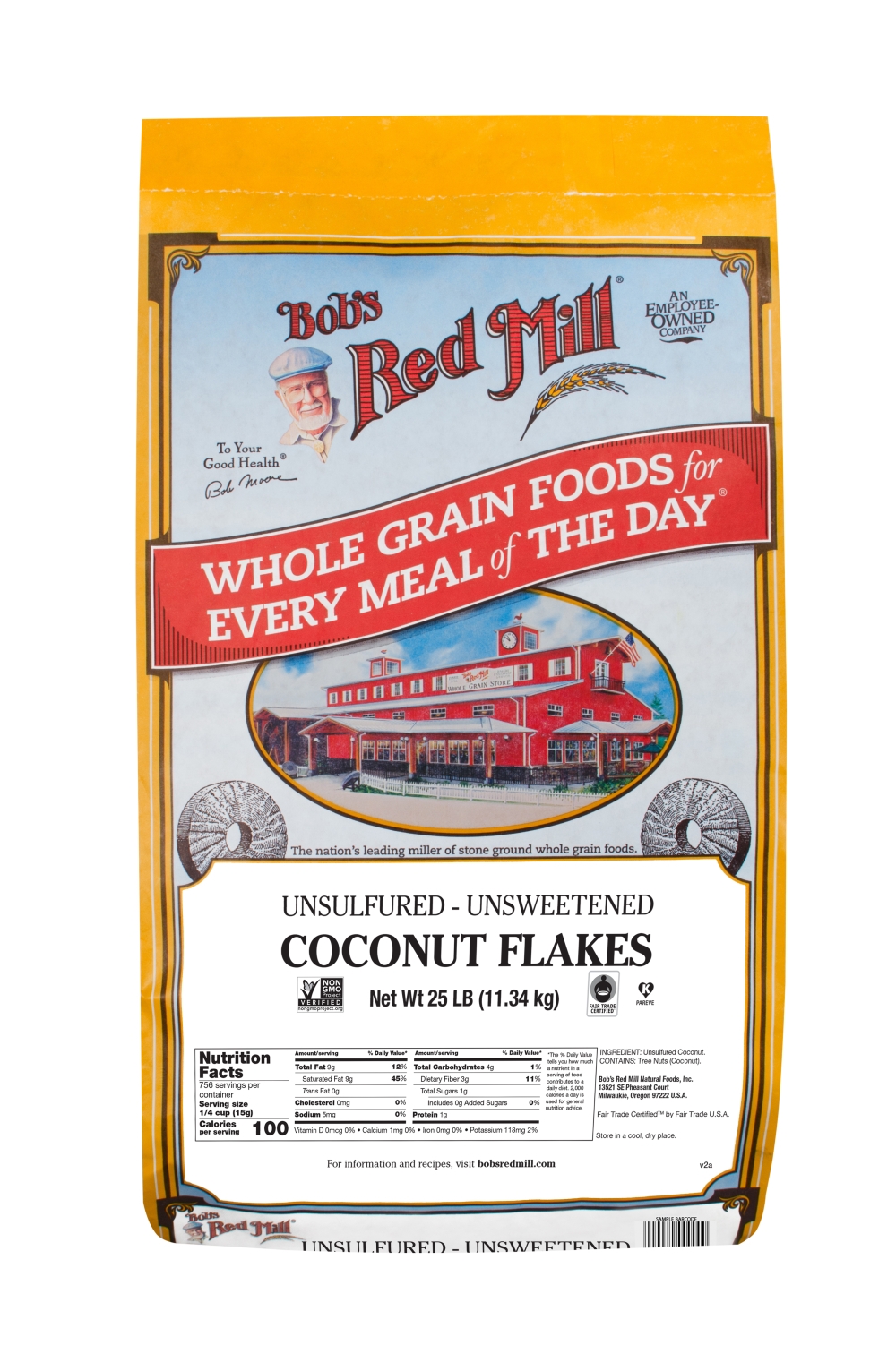 Bobs Red Mill Coconut Flakes, 25 Pound.