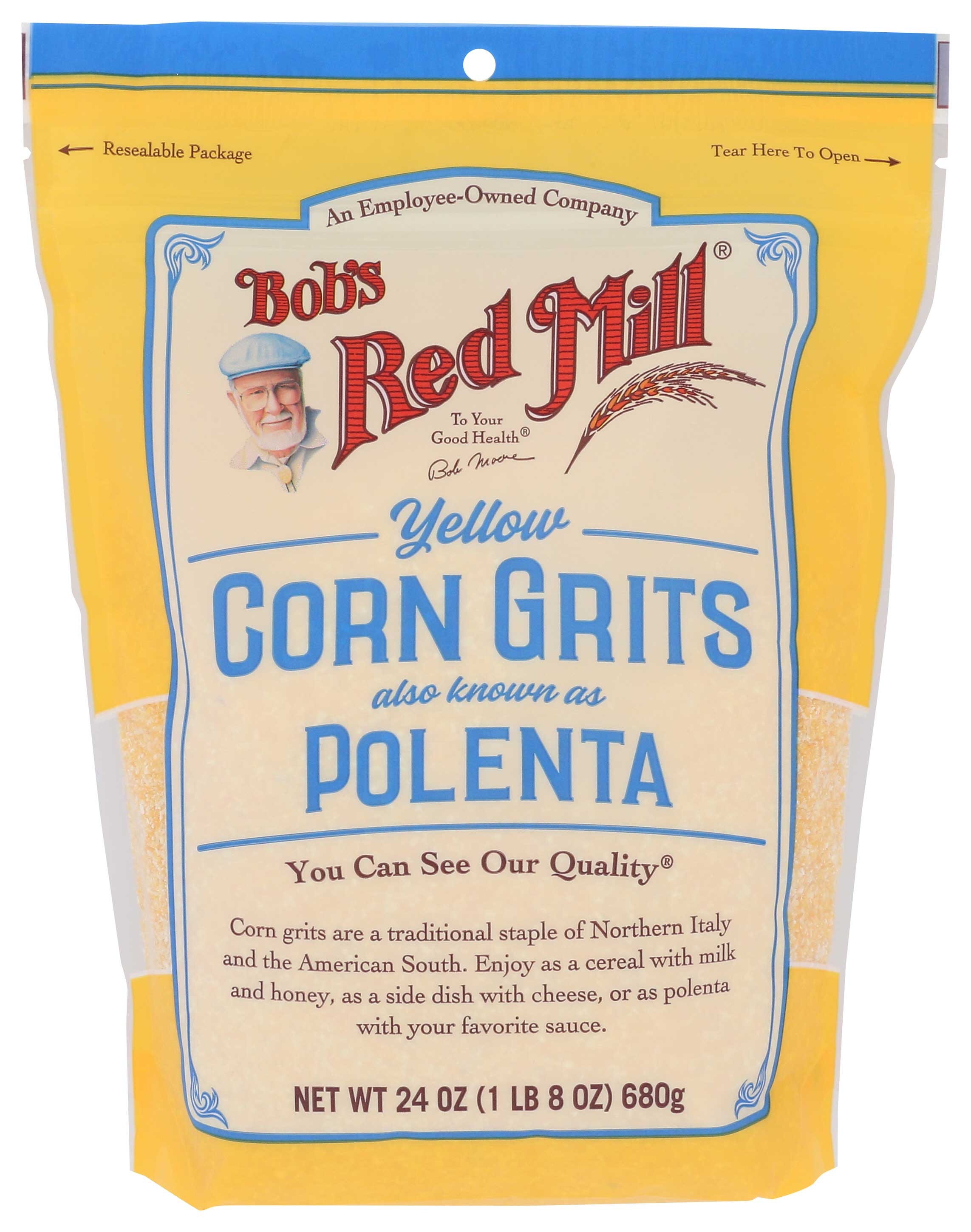 Bobs Red Mill Yellow Corn Grits/Polenta, 24 Ounce -- 4 per case