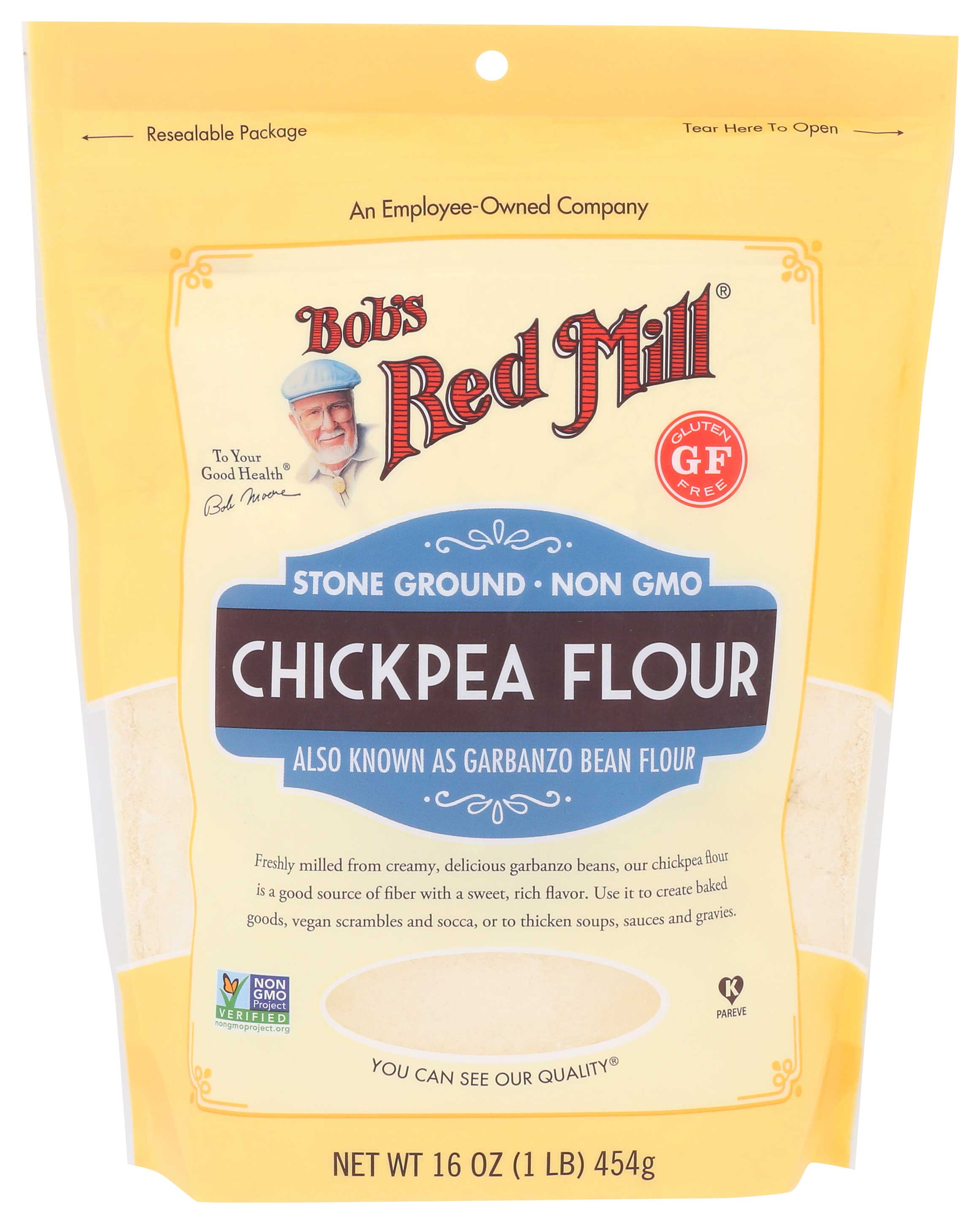 Bobs Red Mill Chickpea Flour, 16 Ounce -- 4 per case