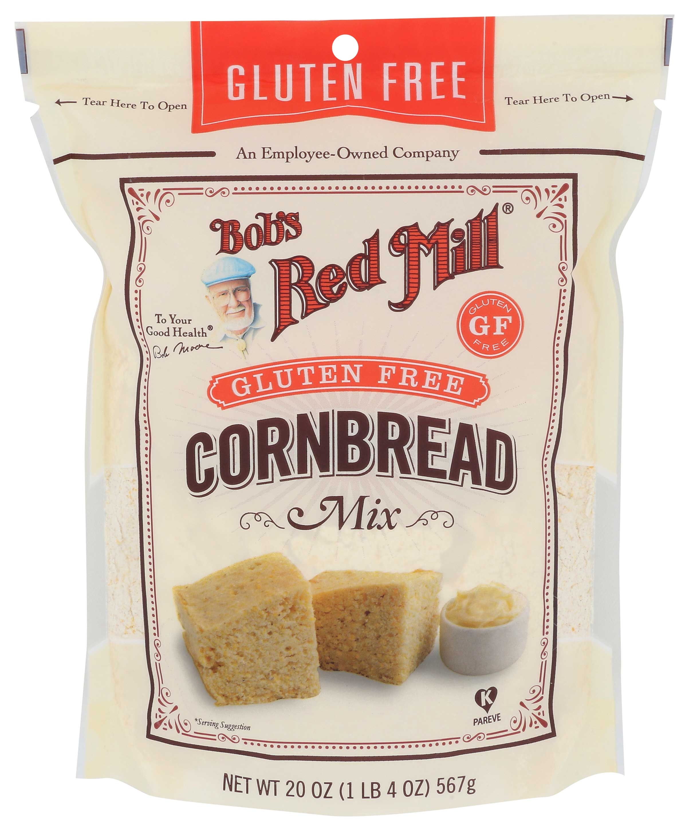 Bobs Red Mill Gluten Free Cornbread Mix, 20 Ounce -- 4 per case