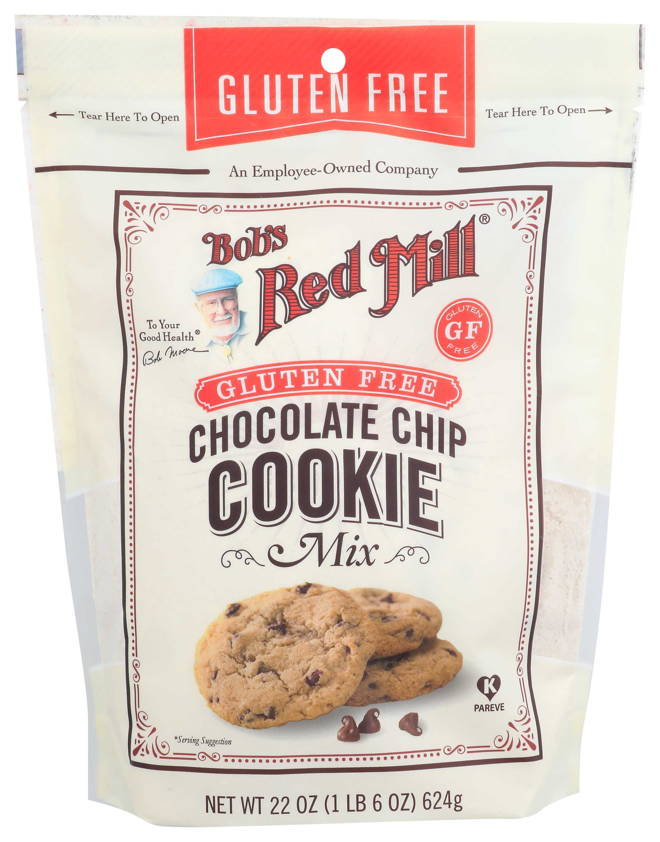 Bobs Red Mill Gluten Free Chocolate Chip Cookie Mix, 22 Ounce -- 4 per case