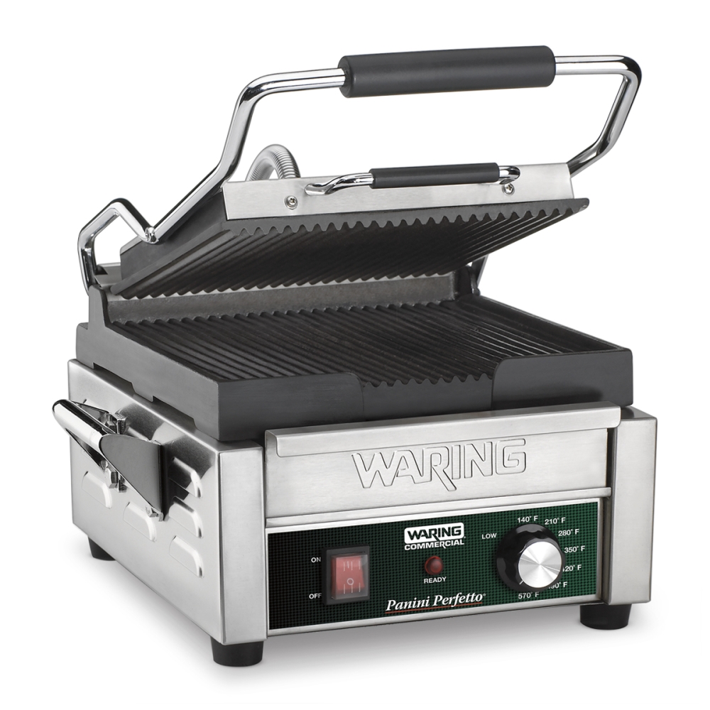Waring Italian Style Commercial Panini Perfetto Compact Panini Grill, 120 Volt