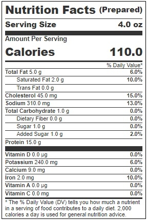 Phillys Famous 5 Ounce Portions Cheese Steak, 10 Pound