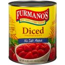 Furmanos Unsweetened Diced Tomatoes, 102 Ounce -- 6 per case