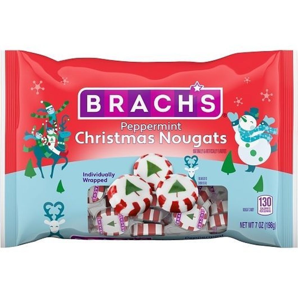 Brach's Peppermint Christmas Nougats, 7 Ounce -- 12 Per Case
