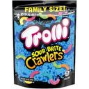 Trolli Family Size Sour Brite Crawlers Gummi Candy - Stand Up, 14 Ounce - 6 per case