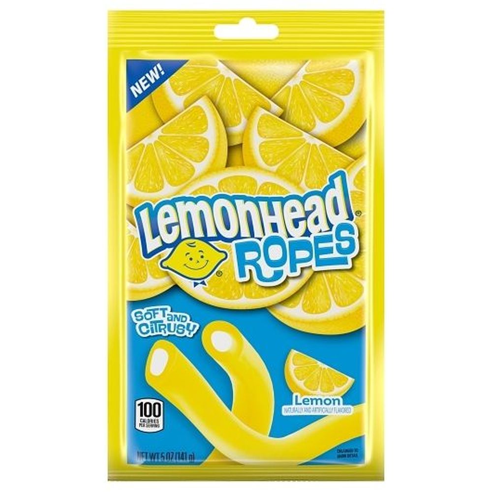 Lemonhead Candy Ropes, 5 Ounce -- 12 Per Case