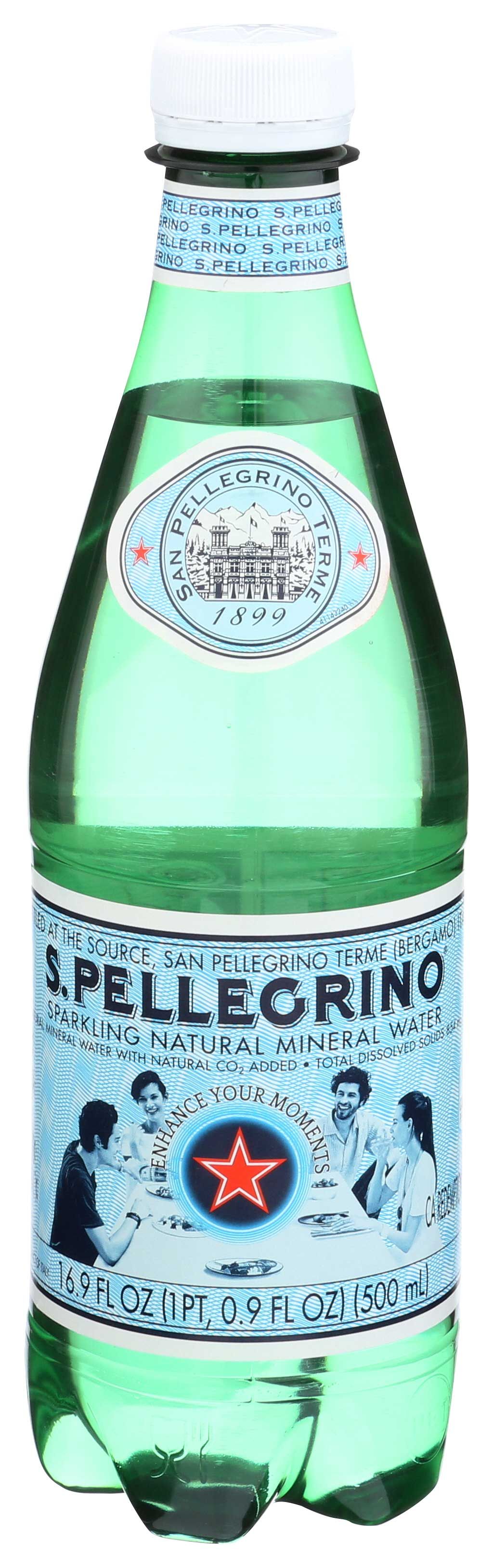 S.pellegrino Sparkling Mineral Water, 0.5 Liter -- 24 Per Case