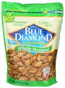Blue Diamond Whole Natural Almond, 16 Ounce -- 6 per case