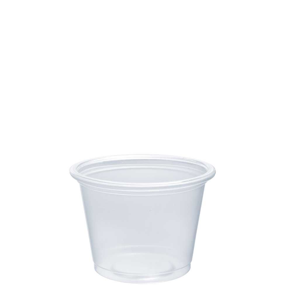 Conex Complement Portion Cup, 1 Ounce, Clear, Polypropylene, Use With Lid 100pcl, 125 Count --2500 Per Case