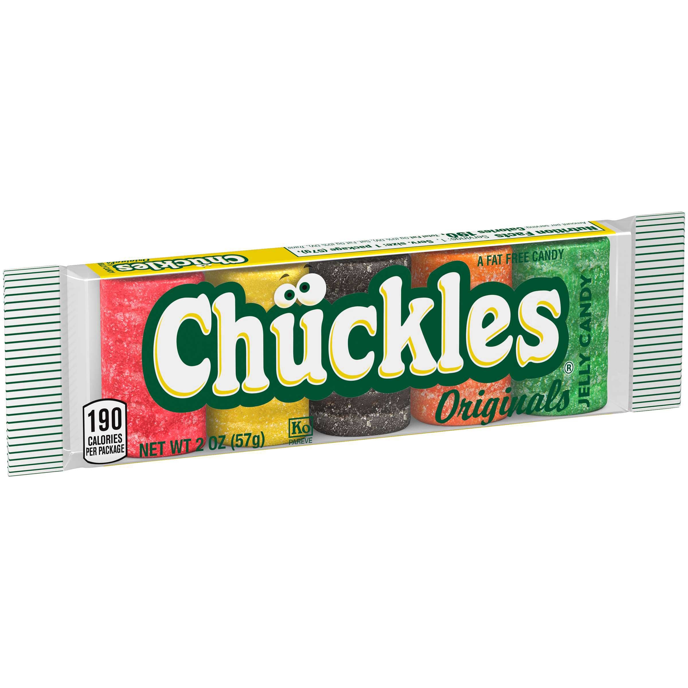 Brachs Chuckles Assorted Jelly Candy Bar, 2 Ounce -- 288 per case.