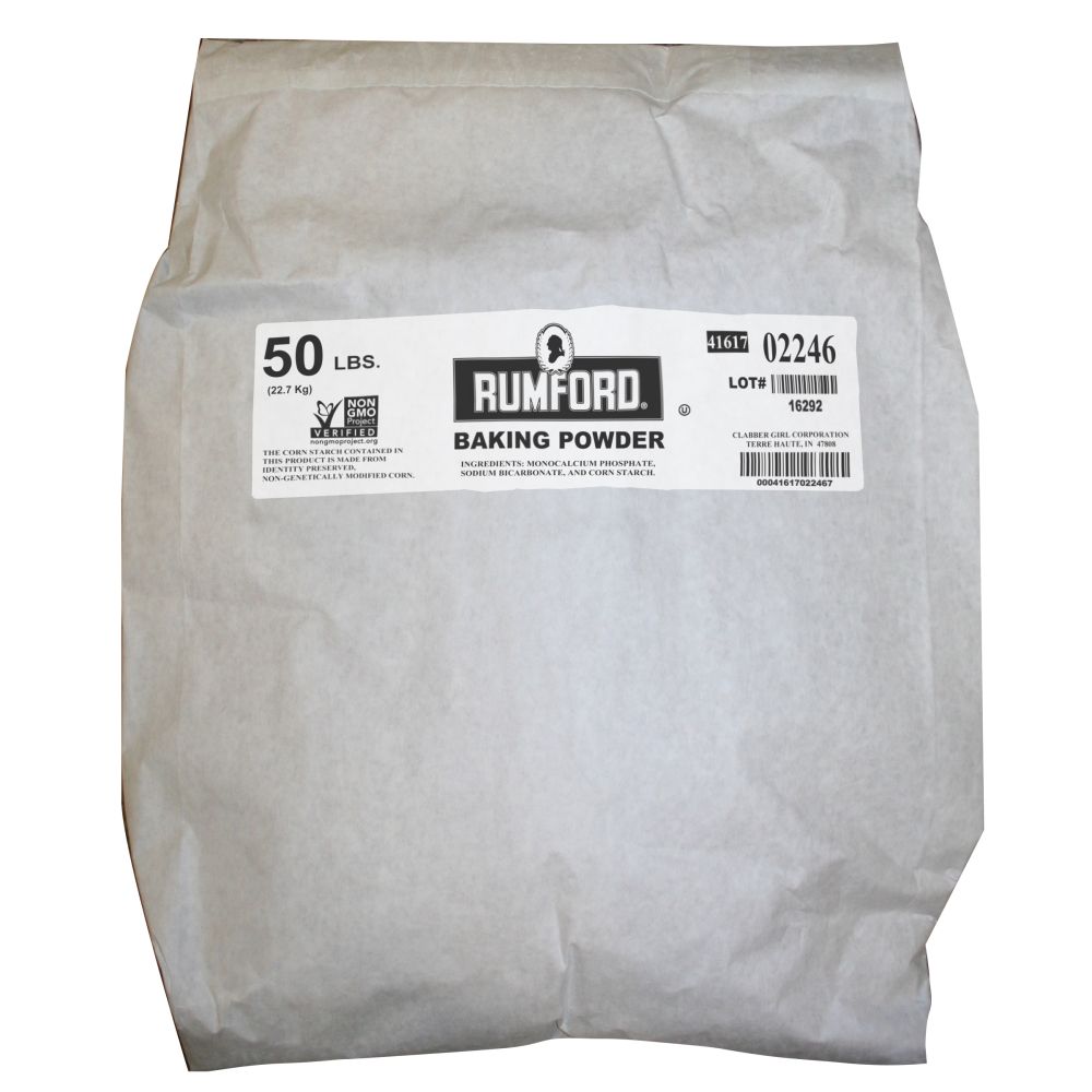 Rumford Baking Powder Bag, 50 Pound -- 1 Per Case