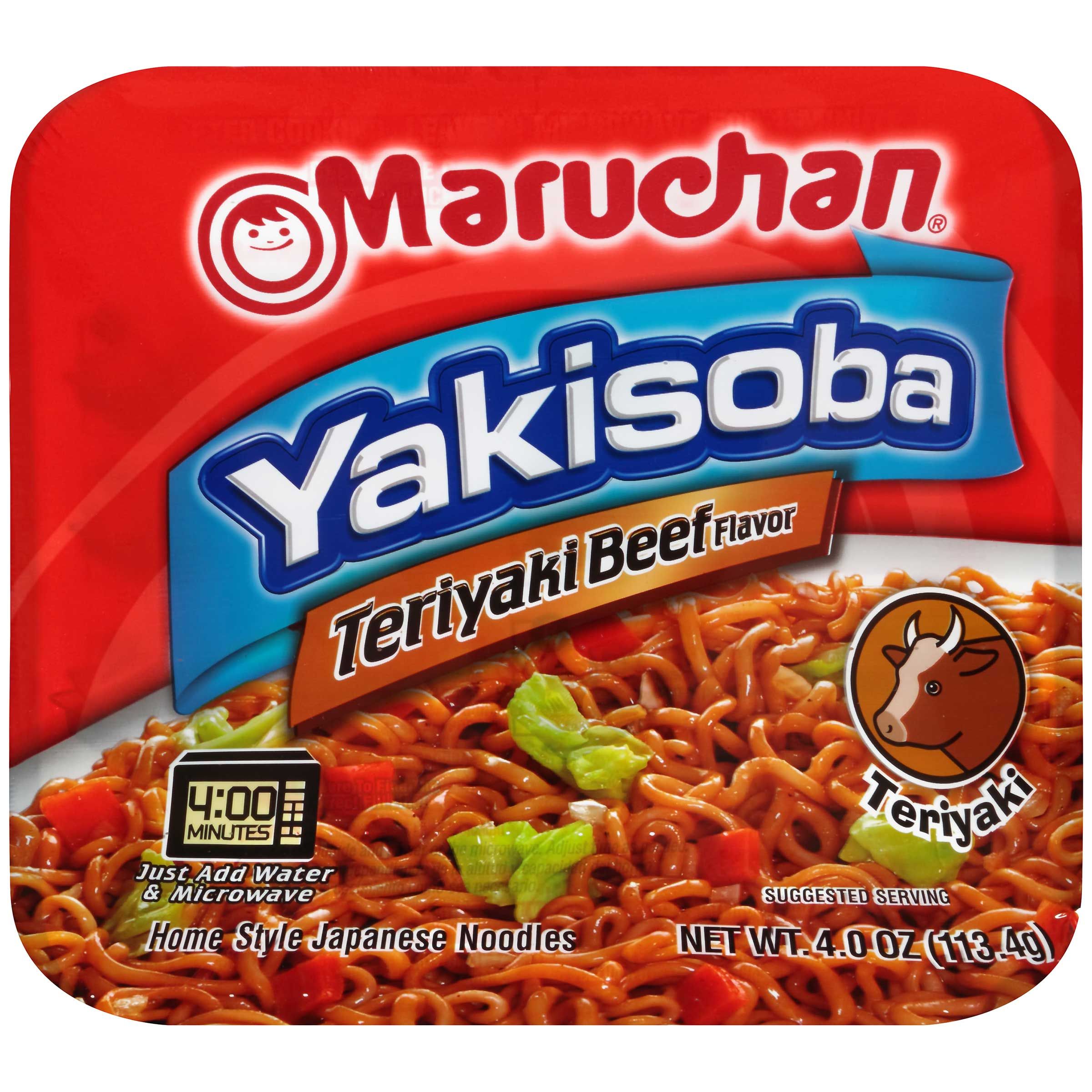 Maruchan Yakisoba Beef Teriyaki, 4 Ounce -- 8 Per Case