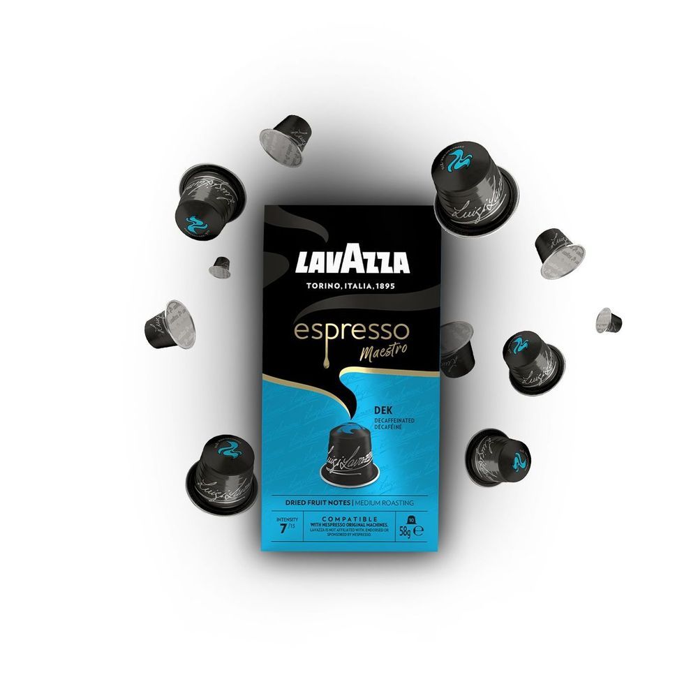 Lavazza Espresso Maestro Dek Decaf Ground Coffee Capsules, 2.04 Ounce -- 6 Per Case