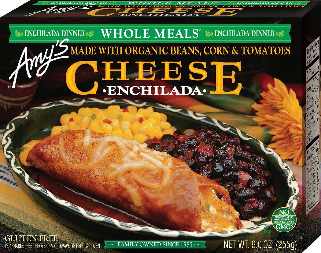 Amy's Organic Cheese Enchilada Whole Meal, 9 Ounce -- 12 Per Case