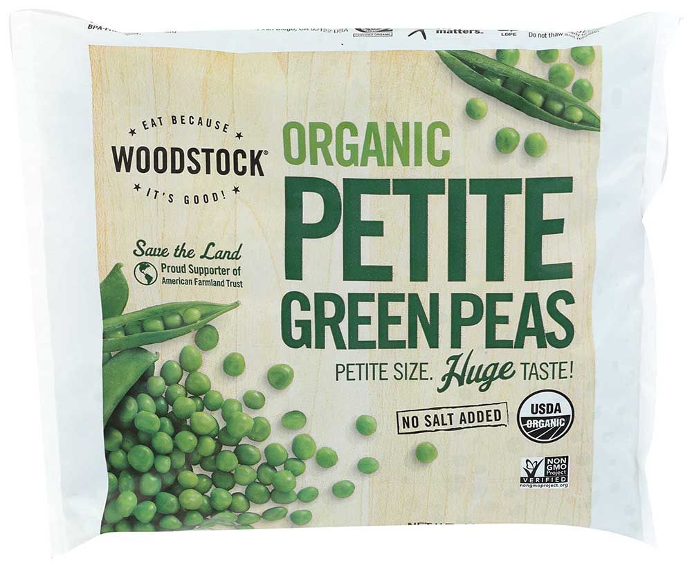 Woodstock Farms Organic Petite Pea, 10 Ounce -- 12 Per Case
