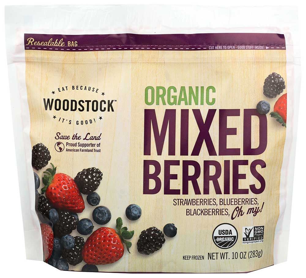 Woodstock Farms Organic Mixed Berry, 10 Ounce -- 12 Per Case