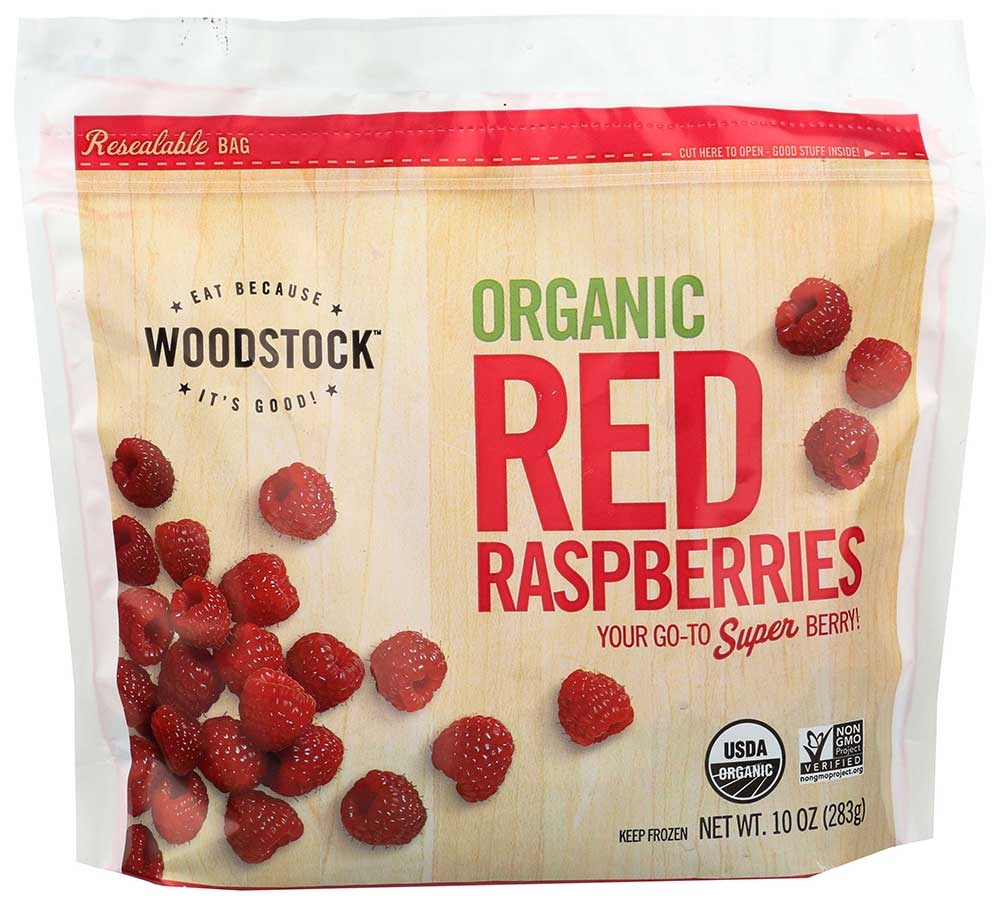 Woodstock Farms Organic Red Raspberry, 10 Ounce -- 12 per case.
