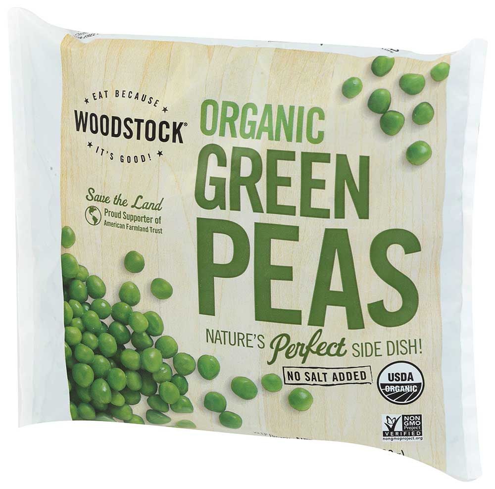 Woodstock Farms Organic Green Pea, 10 Ounce -- 12 Per Case