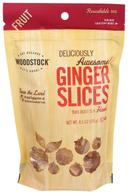 Woodstock Farms All Natural Low Sugar Unsulphur Ginger Slice, 8.5 Ounce -- 8 per case.