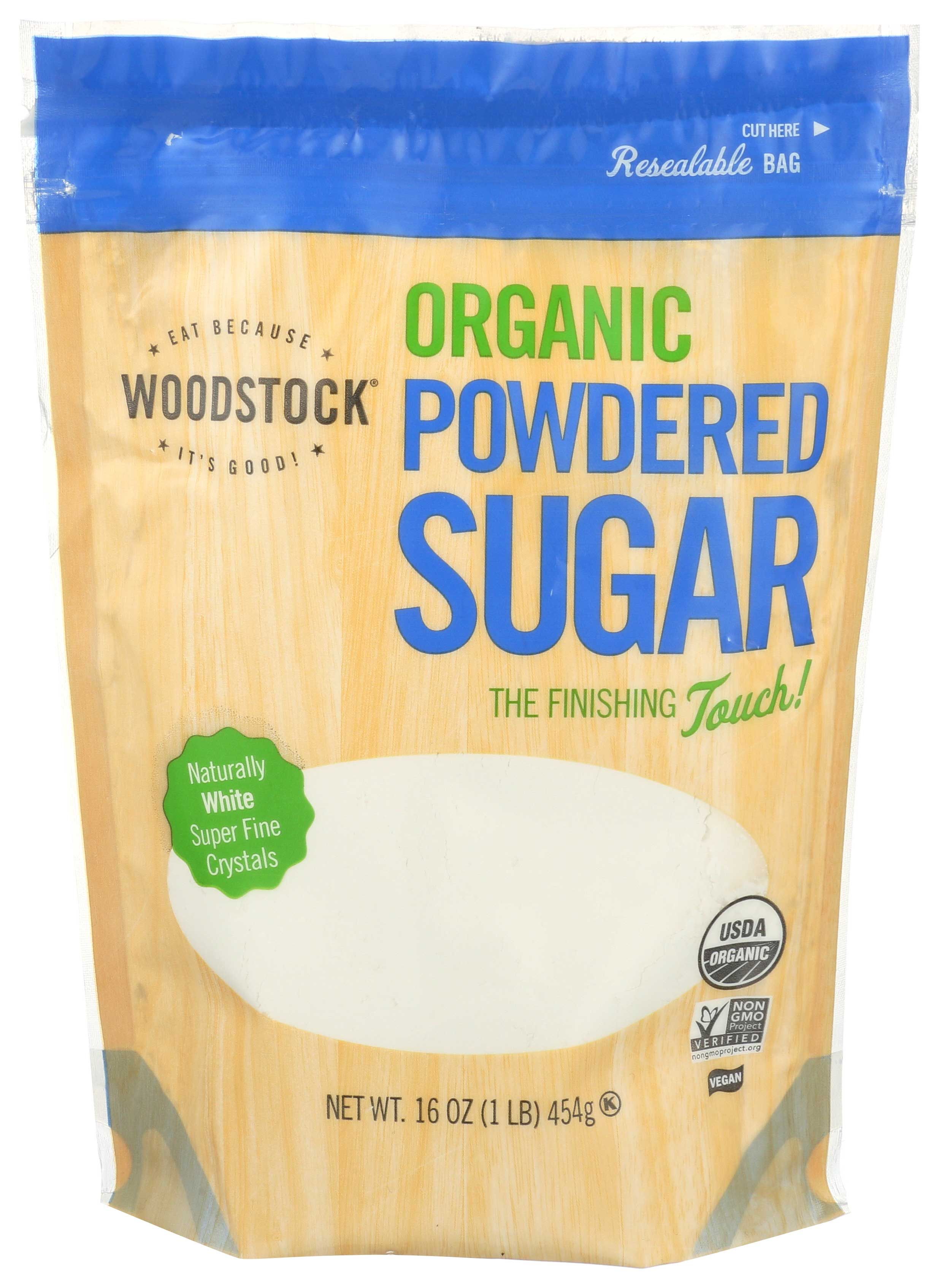 Woodstock Farms Organic Powdered Sugar, 16 Ounce -- 12 Per Case