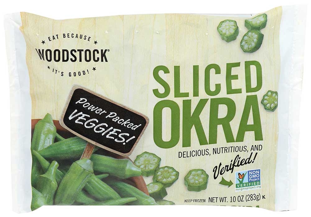Woodstock Farms Sliced Cut Okra, 10 Ounce -- 12 per case.